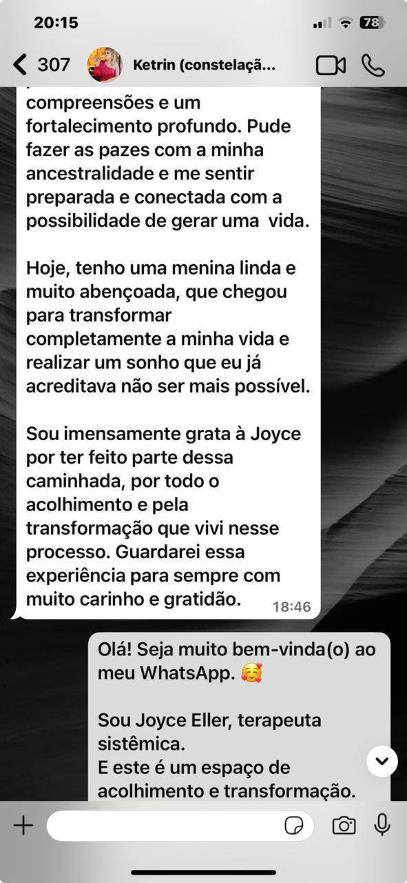 Depoimento escrito de cliente