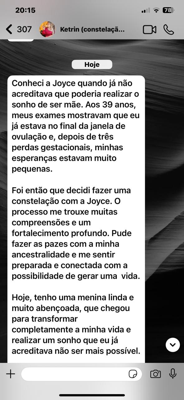 Depoimento escrito de cliente